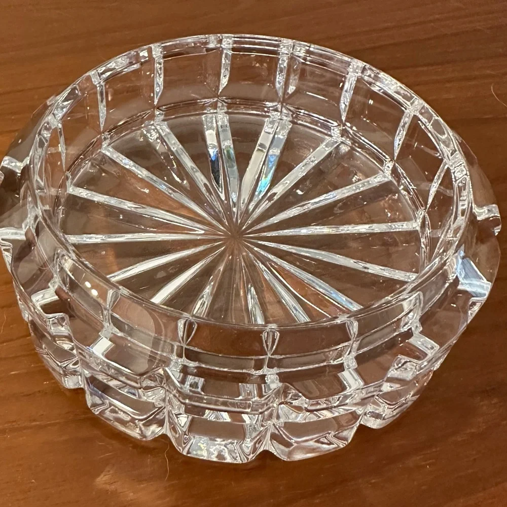 Like New - Mikasa Crystal - Wine Coaster / Candle Holder / Trinket Tray